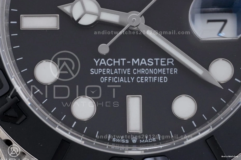 SH Yacht-Master Bracelet Titanium 226627 EyeCatching 1206 Edition Titanium 1:1 Best On Dial Black Clean 0514